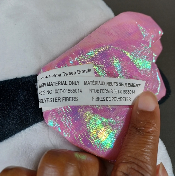 •8" Justice Pandacorn Plush Panda Bear Unicorn Stuffed Animal Toy Pink Wings - Picture 13 of 15